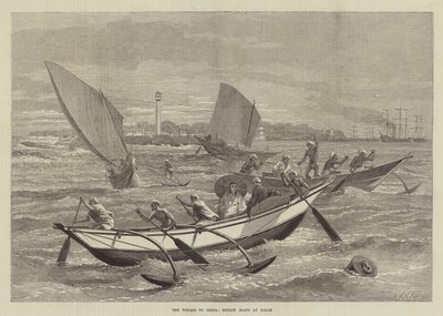 Le voyage en Chine, bateaux de Ceylan à Galle - Matthew White Ridley